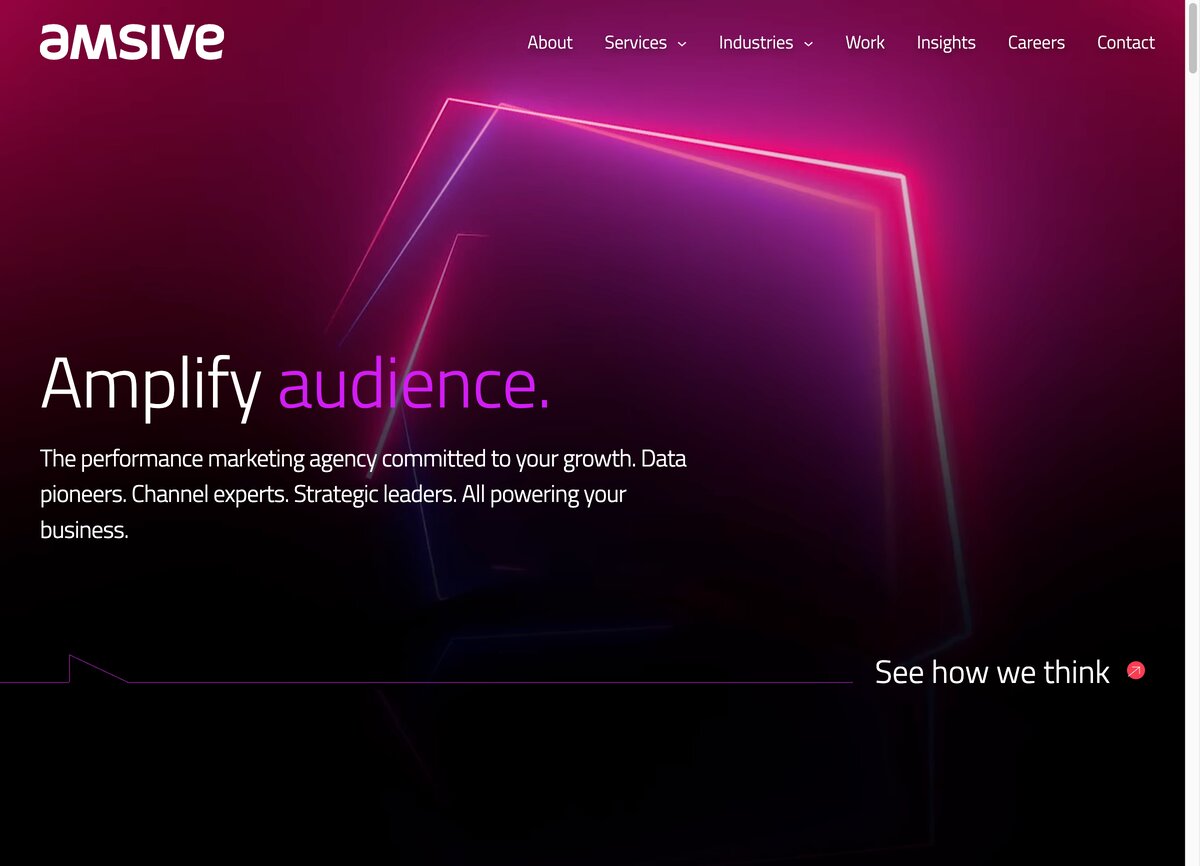 Amsive homepage