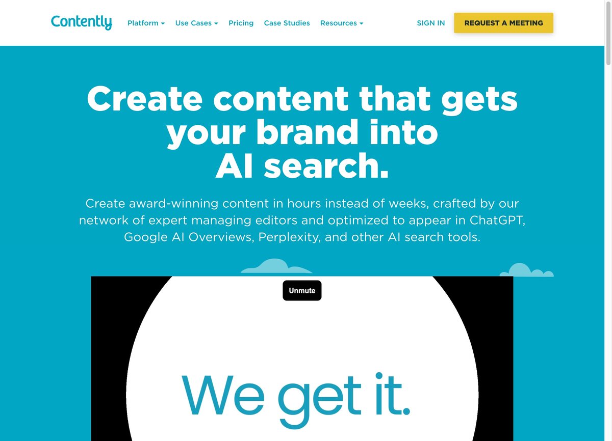 Contently homepage