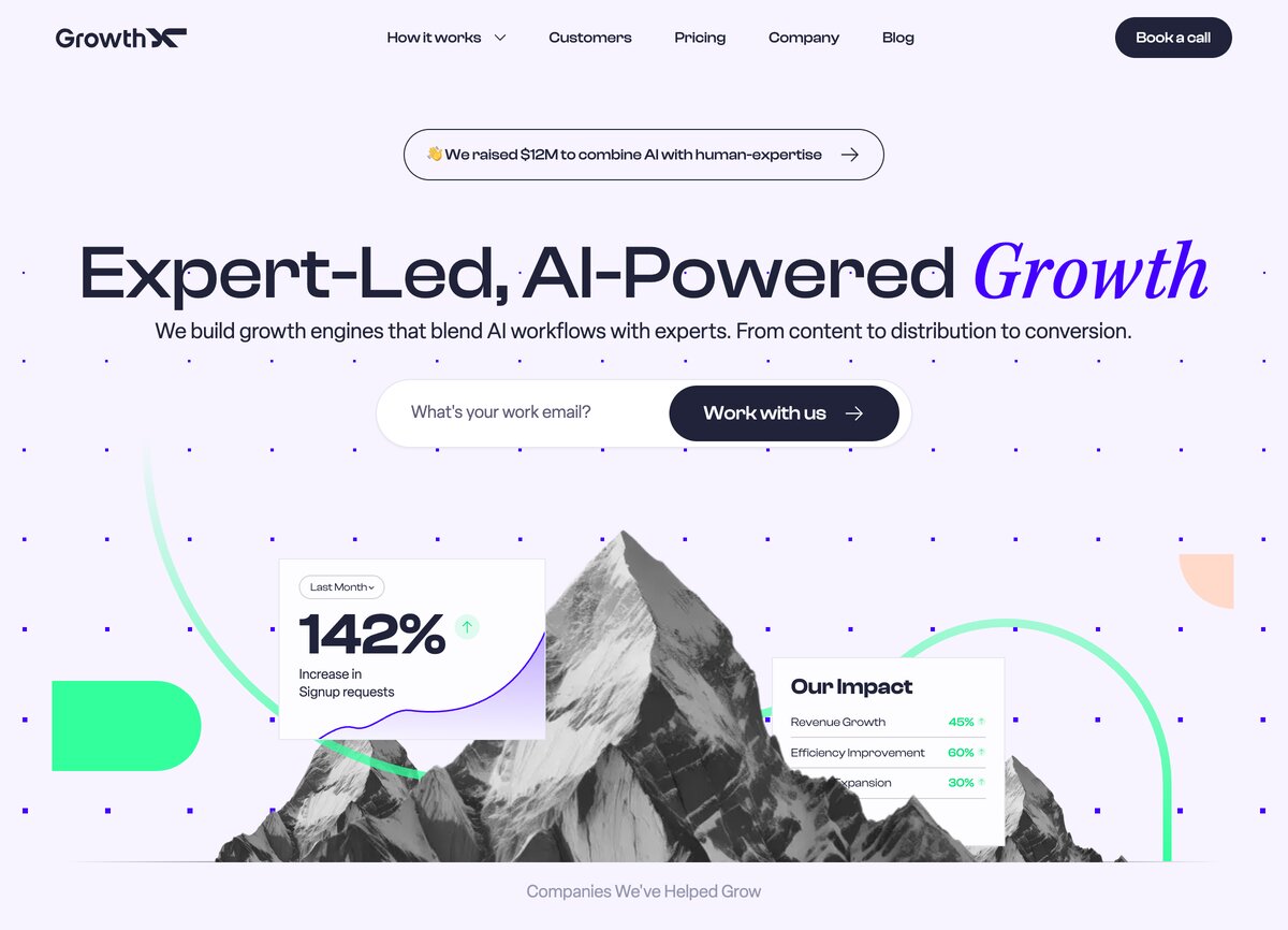 GrowthX homepage